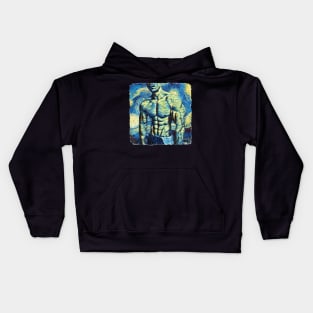 The Fitness Freak Van Gogh Style Kids Hoodie